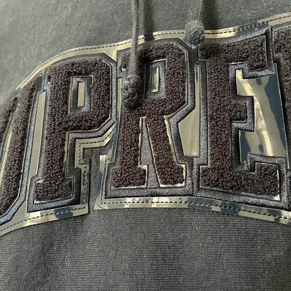 Supreme College Arc Logo Hoodie - Navy Blue - Picture 2 of 4